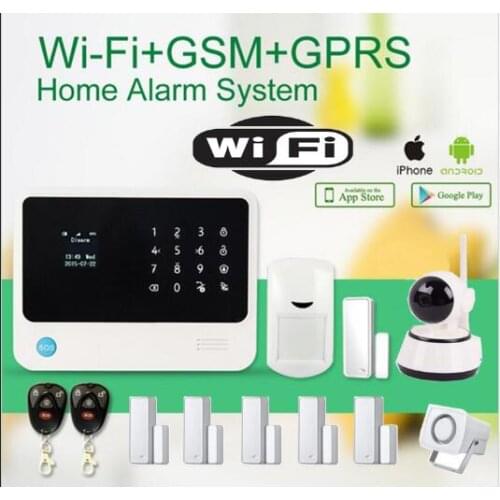 G90B plus GSM WIFI Alarm System Support Phone APP Control 1080P HD Wifi IP Camera Wireless PIR Sensor Smart Home Intruder Aarm