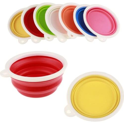 Collapsible Dog Bowl Portable Bowl for Cats and Dogs Folding Travel Puppy Food Container Feeder Dish Bowl