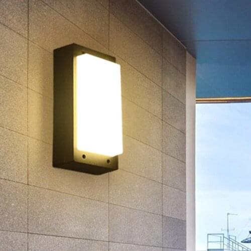 Modern Minimalist 15W 18W Outdoor Garden Porch Wall Light Waterproof Villa Balcony Aisle Corridor Exterior Wall Light