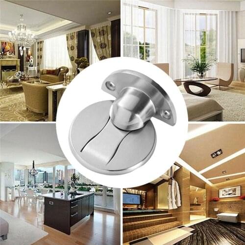 Steel Magnetic Door Stop, Nail Free Installation, Hidden Stop, Door Suction, Furniture Hardware