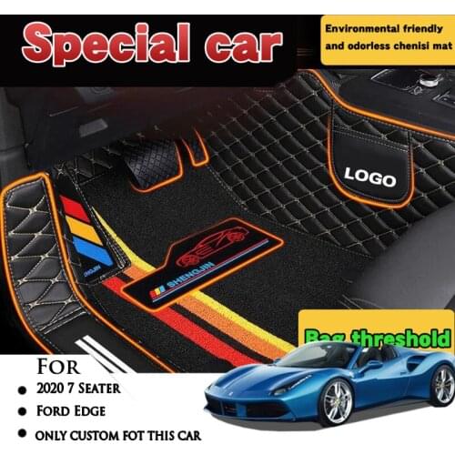 High quality Car Floor Mats For Ford Edge 2020 7 Seater Carpets Auto Styling Interiors Accessories Car Protect Custom Decor Rugs