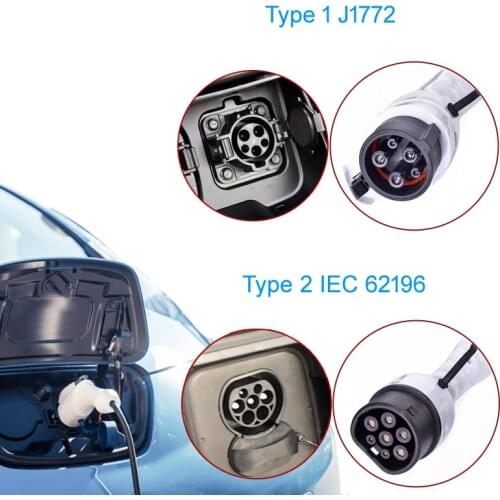 EV charger electric vehicle plug EVSE charging cable type 2 type 1 electric vehicle household on-board charger