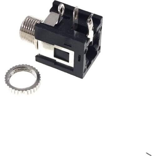 1000pcs Screw Phone Jack 3.5mm 3 pin mono channel socket for 2 poles earphone plug through hole notebook computer DC30V 0.5A