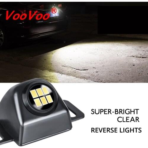 1x Universal Car Reverse Lights 5W Super Bright Additional Backup Driving Running Tail Backup Reverse Parking Signal White Light