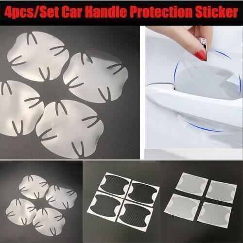 4pcs Car Door Handle Sticker for Toyota Prius Levin Crown Avensis Previa FJ Cruiser Venza Sienna Alphard ZELAS HIACE CONCEPT-i