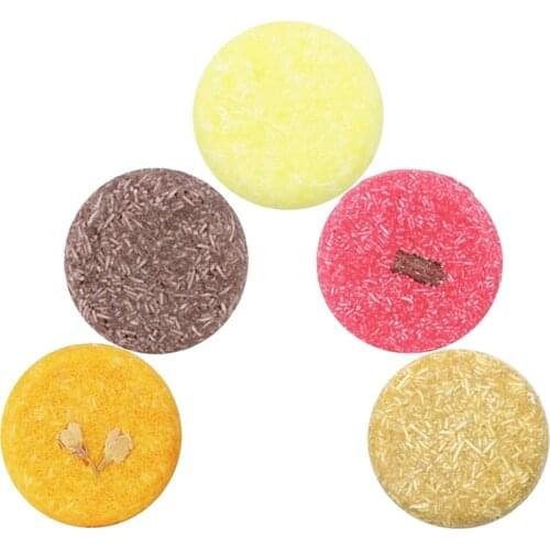 5 Pieces Natural Shampoo Soap Bar Cleansing Nourishing Hydrating Dry Shampoo