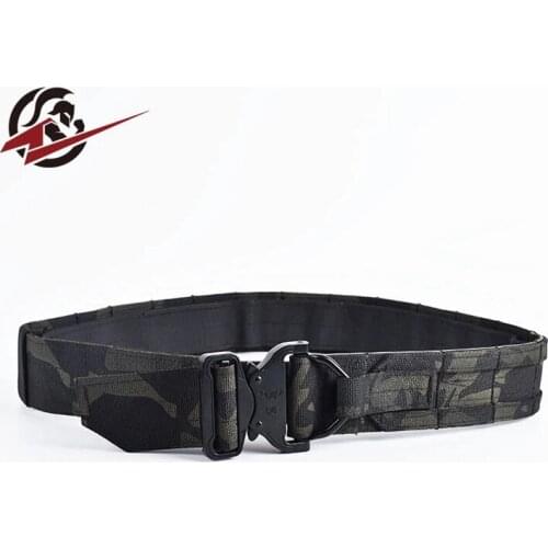 5cm Outdoor sports multifunctional tactical belt new black MC camouflage