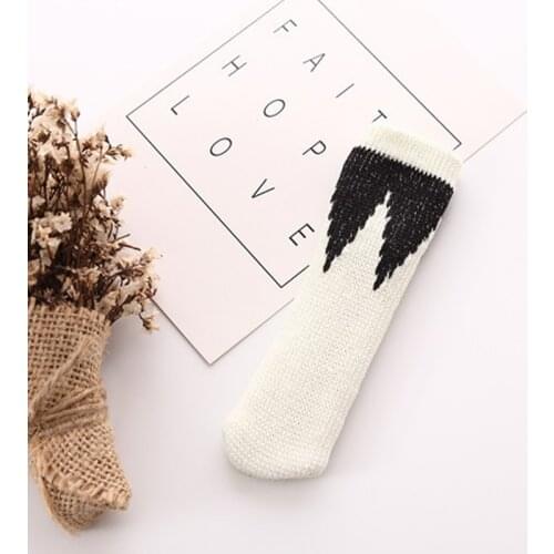 Chair Leg Silent Caps Table Feet Knitting Cover Floor Protector Non-slip Desk Chair Mat Caps With Silicone Pad