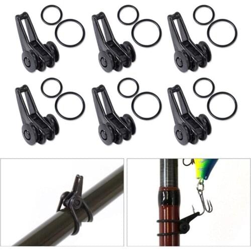 Fishing Rod Secure Hook Keeper Holder Lure Accessories Bait Portable Rod Holder 2 Gear Lure For Fishing Rubber Fishing Ring F5G4