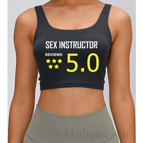 Sex Instructor Reviews Adult Humor Swinger Tank Top Spring Personalized Top Sleeveless Euro Size S-2xl Family Female Vest