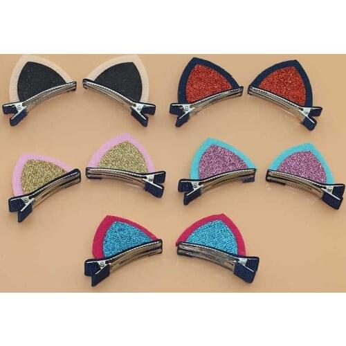 Childrens hairpin cat ear clip little girl hairpin girls hair accessories fashion princess pair clip children hair accessories