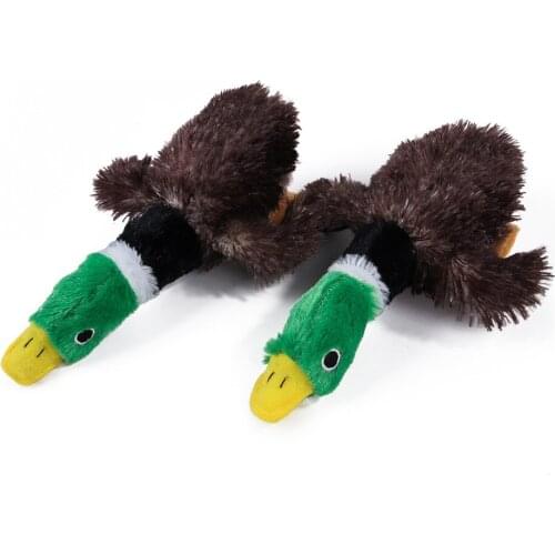 Pets Duck Plush Toys Funny Fleece Dog Toys Squirrel Pet Toys Plush Puppy Chew Animals Duck Shaped Squeak