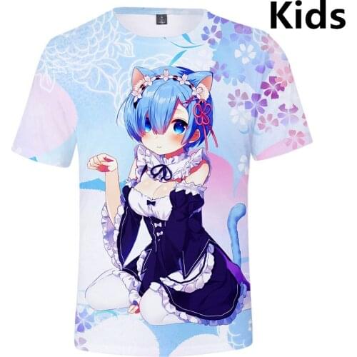 3 To 14 years Kids t shirt Fullmetal Alchemist 3d t-shirt boys girls DATE A LIVE Goblin Slayer tshirt t shirts children clothes