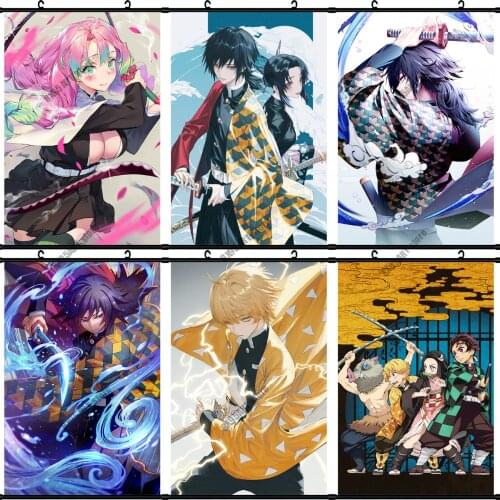 Canvas Painting Demon Slayer Anime Wall Art Room Decor Posters and Prints Pictures for Living Wall Decor Home Decoration Gift