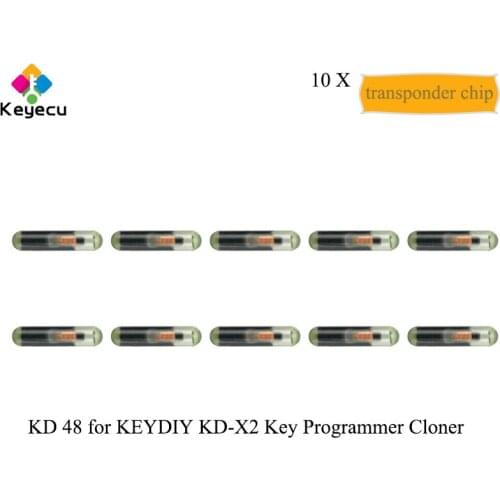 KEYECU 10PCS/Lot Replacement KD 48 Copy Clone Transponder Chip Special for KEYDIY KD-X2 KD X2 Key Programmer Cloner