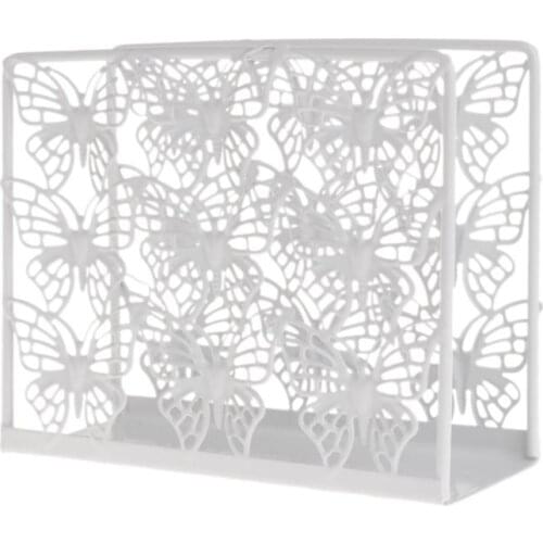 Metal Napkin Serviette Holder Dispenser Paper Tissue Rack Home Party Table Decor