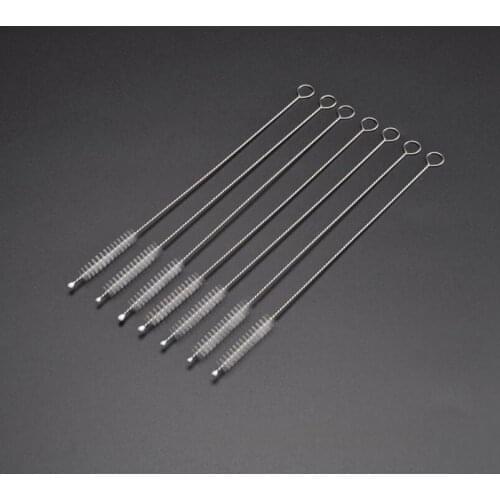 Nylon Straw Feeding bottle Cleaners Stainless steel Cleaning Brush Drinking Pipe Cleaners 170 mm Long DHL LX6204