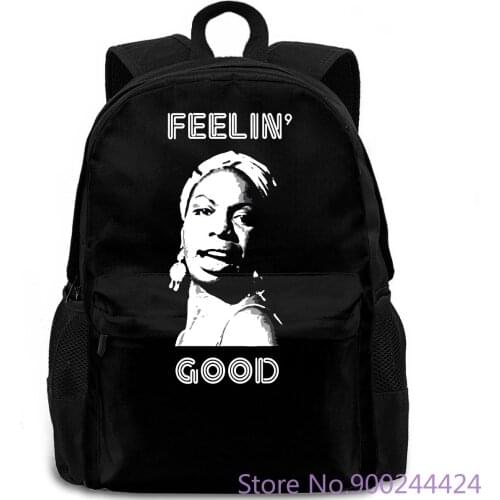 Nina Simone Feelin' Good Mens - Jazz Soul Blues Legend Men Summer Brand Style backpack