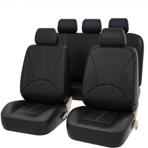 New Artificial Leather Foreign 4 Pcs 9 Pcs Car Seat Four Seasons Universal Cushion 5 Car Universal High Quality