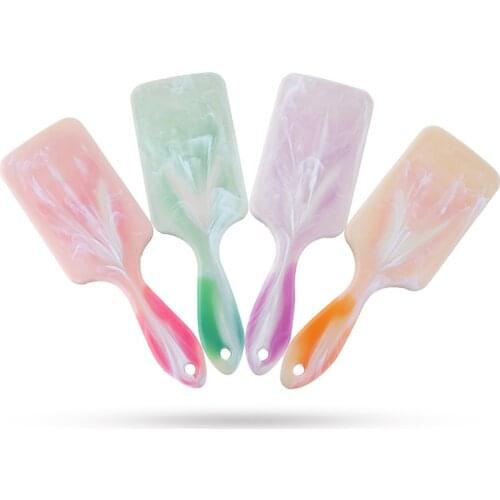 Plastic Detangling Air Cushion Paddle Hair Styling Brush Relieve Split Ends