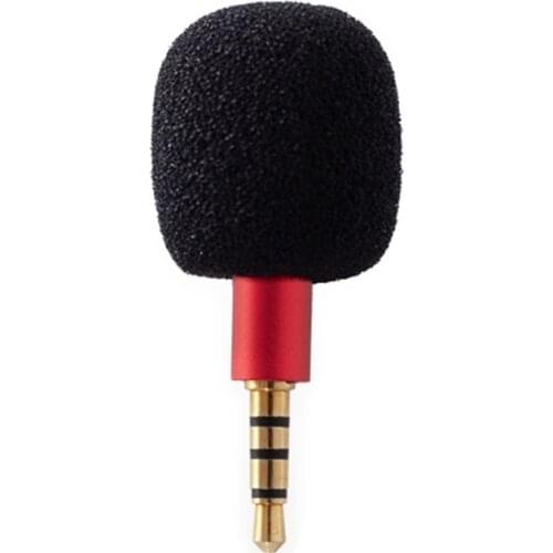 P82F Portable Small Microphone Mini Omnidirectional Vocal Instrument Condenser Plug In Megaphone Wireless for Phone PC Tablet