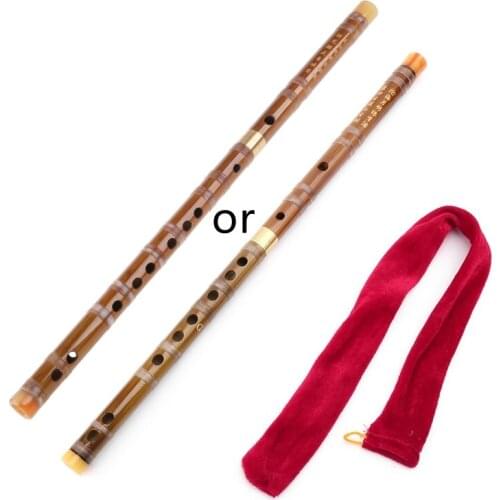 Professional Bamboo Flute Chinese Woodwind C D E F G Key Transverse Flute DiZi