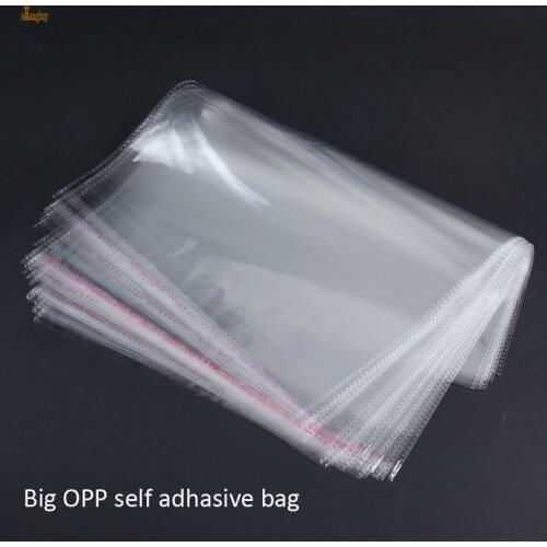 Cling Film 100pcs 25x31+4cm Clear Opp Self Adhesive Packaging Bags For Magazines, Newspapers, Photos, Cds, Bread, Popcorn, Nuts