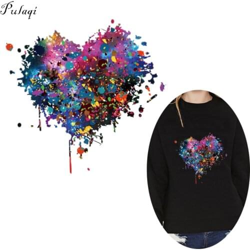 Pulaqi Flower Life Iron On Heat Transfer Vinyl For T-Shirts Thermal Paste For Women Clothing Stickers parches termoadhesivos F