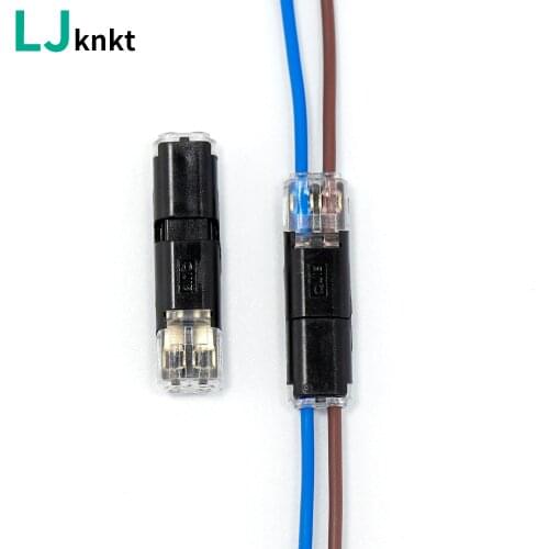 Breakless wire connector quick connector cable clamp Terminal Block Spring with no welding no screws 2 Way Easy for led strip