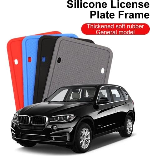 Silicone License Plate Frame Waterproof Tag Holder Suitable For North American Models American Car License Plate Frame