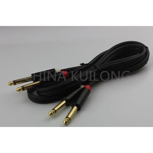 Brand New Pro Audio 10FT 2* 6.35 Mono to 2* 6.35 Mono speakon Cable -B001