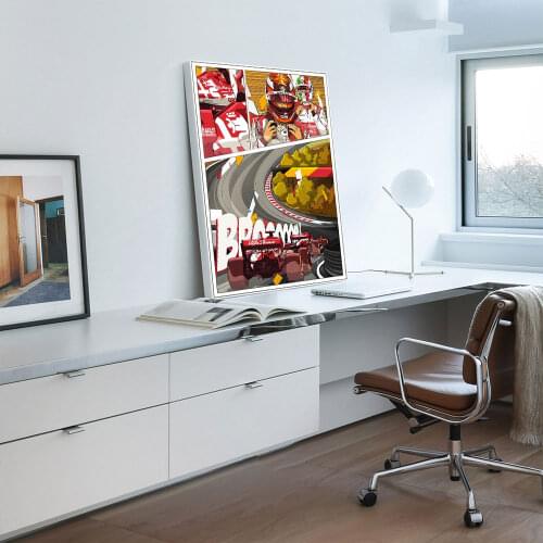 Vintage Car Poster Ferraris Classic Racing F1 Race Car Artwork Wall Art Picture Print Canvas Painting For Home Living Room Decor