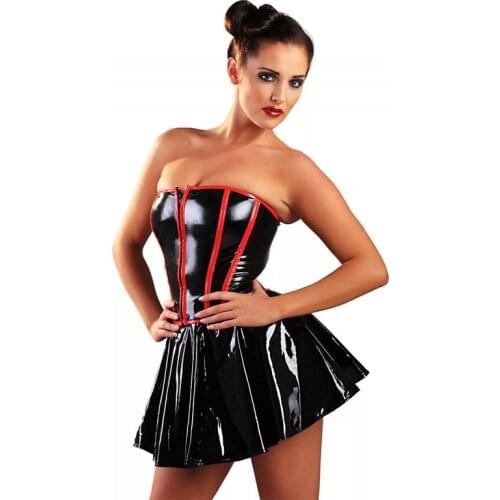 S-6XL High Quality Umbrella Skirt Women Glossy PVC Sexy Clubwear Punk Gothic Performance Dance Skirt All-match A-line Mini Skirt