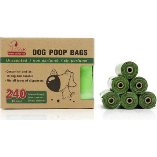 16 rolls pet garbage bags thickened environmentally friendly degradable dog poop bag cleaning bag