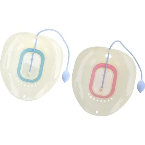 2 Pack Durable Plastic Sitz Bath Tubs w/Flusher Avoid Squatting for Pregnant