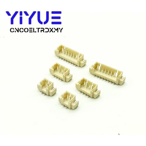 20pcs JST 1.25mm vertical Male Connector SMD Socket 1.25mm Plug SH Pitch Pin Header 2P/3P/4P/5P/6P/7P/8P/9P/10P/11P/12P