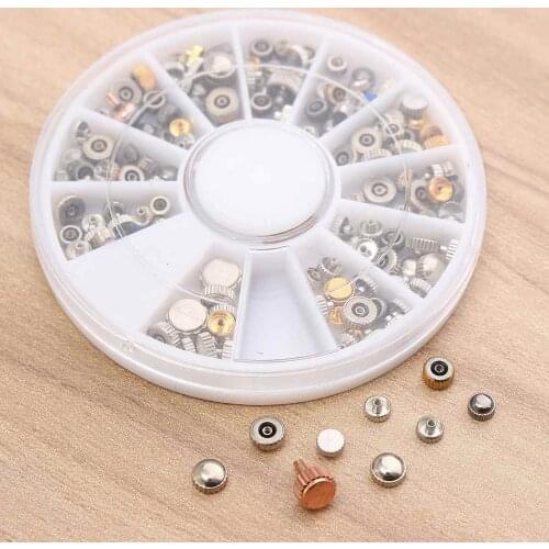 200Pcs Watch Spare Crowns Assorted Tube Gasket Tool For Watchmaker With Box