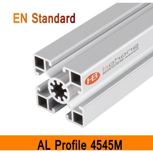 4545M Aluminium Profile EN Standard DIY Brackets AL DIY T-SLOTTED EXTRUSION 3D DIY Printer Parts T-slot Aluminum Rectangle Pipe