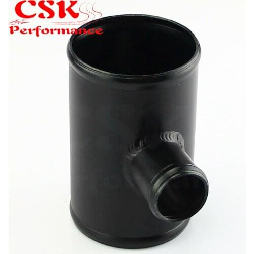 Aluminium T Shape Tube Pipe Joiner 3" / 2.75" OD for 35mm OD BOV Adapter Black