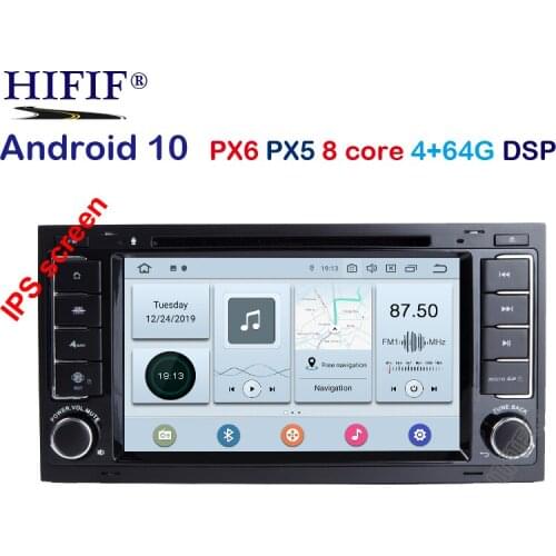 IPS SCREEN DSP 4G 2 din Android 10.0 CAR DVD PLAYER For VW Touareg T5 Transporter Multivan GPS radio multimedia navigation pc