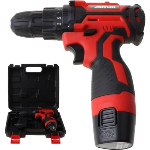 12V Electric Screwdriver Wireless Power Driver Rechargeable Lithium-Ion Battery