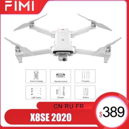 FIMI X8 SE 2020 RC Drone X8SE 35Mins Flight Helicopter 8KM FPV 3-Axis Gimbal 4K Full HD Camera GPS RC Drone Quadcopter RTF