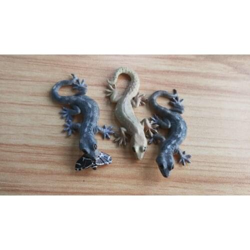 Pvc figure Doll model toyLizard Reptile Model 3pcs/set
