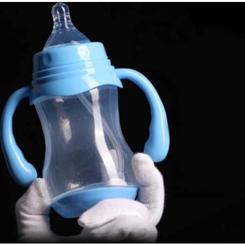 Brand Baby Feeding Bottle Safe PP Bottle 180ml 240ml 320ml BPA Free Infant Straw Learn Drinking Water Bottle Cup Drinker