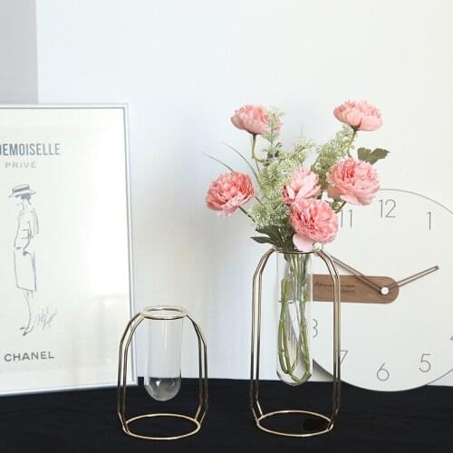 7 Pcs 50cm Artificial Flower Single Peony For Wedding Decoration Silk Flower 3 Head Branch Rose plant Fake Flower For Home Decor