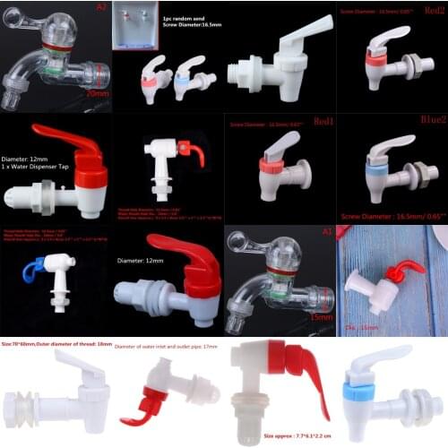 Quality Push Type Plastic Faucet Tap Replacement Spigot for Home Beverage Water Dispenser Wine Barrel 1/2pcs