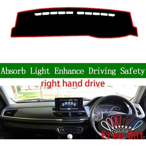 For great wall wingle 7 2018 Right Hand Drive Dashboard Cover Car Stickers Sun Shade Dash Mat Carpet Interior Accessories