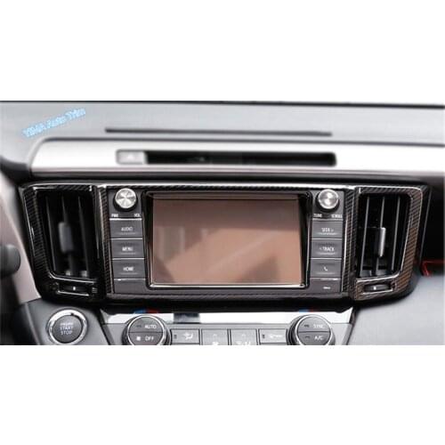 Lapetus Auto Styling Central Air Conditioning AC Outlet Vent Cover Trim 1 Piece Fit For TOYOTA RAV4 RAV 4 2016 2017 2018 ABS