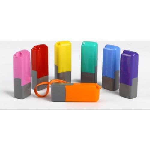 Custom Mini Stamper Self-Inking Stamp chapter Photosensitive seal Customized company name Logo Scrapbooking/Card/Wedding ink pad