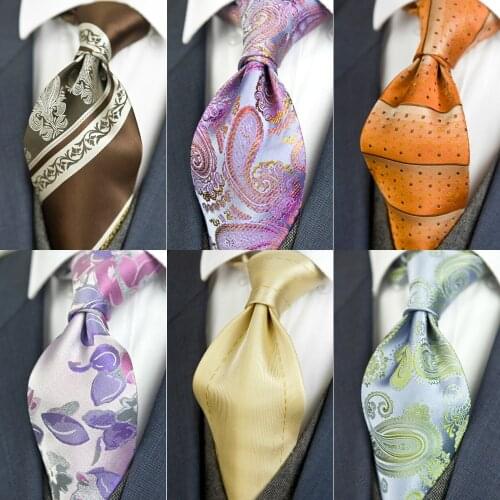 Paisley Abstract Geometrical Mens Ties Neckties 100% Silk Jacquard Woven Formal Casual Mens Acceossories Wide Brand New